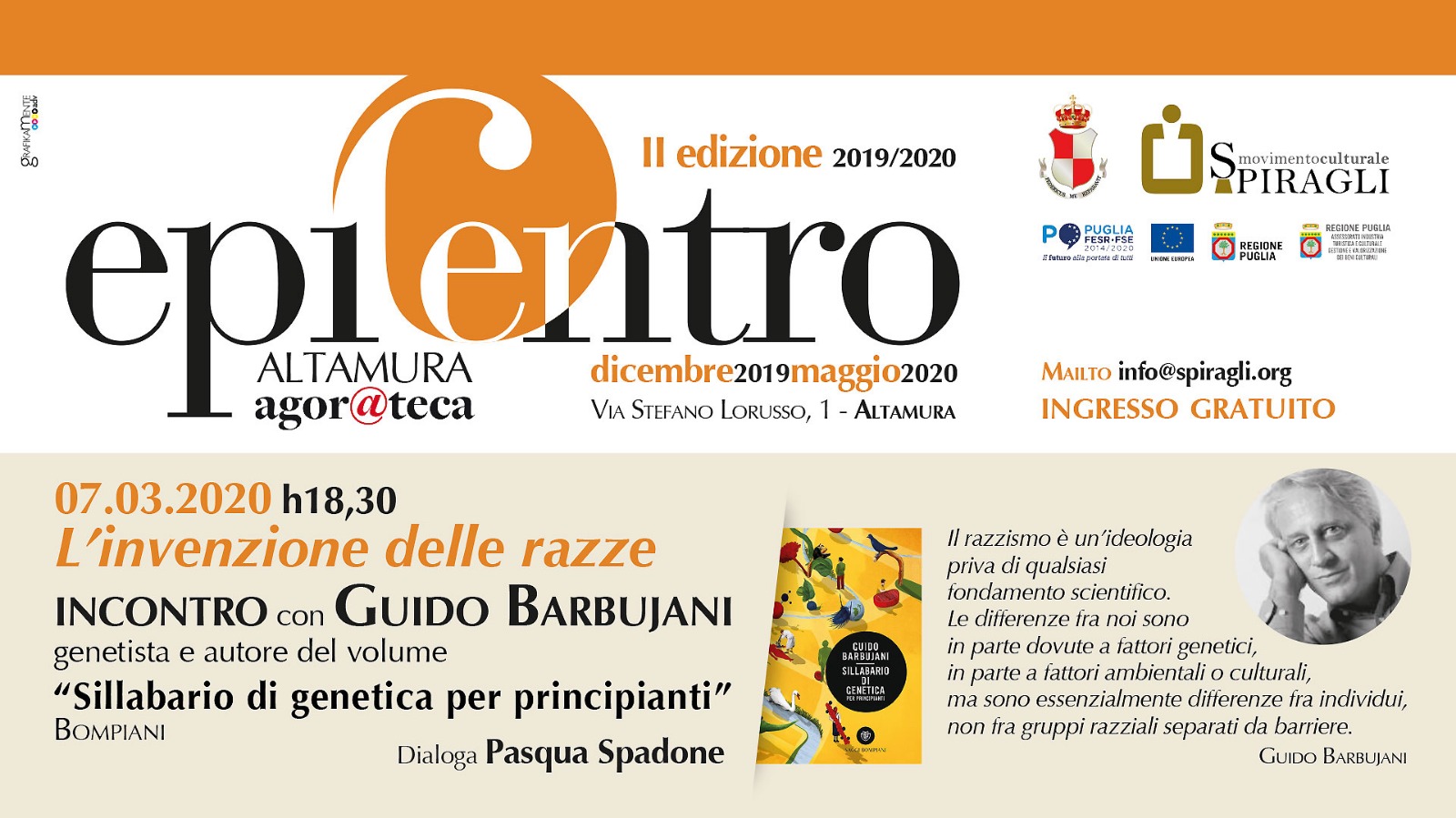 Locandina invenzione delle razze